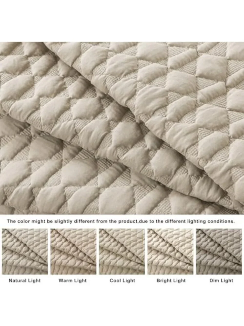 Oversized California King Quilt Set, 3-Piece Soft Bedspread & Pillow Shams